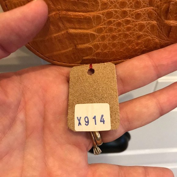 MARINA MR Crocodile shoulder bag Croco Leather bag - Picture 3 of 16